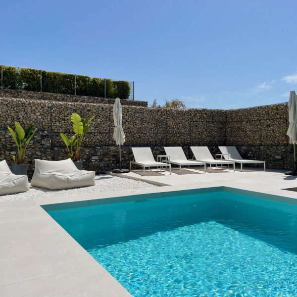 Verwarmd zout water zwembad